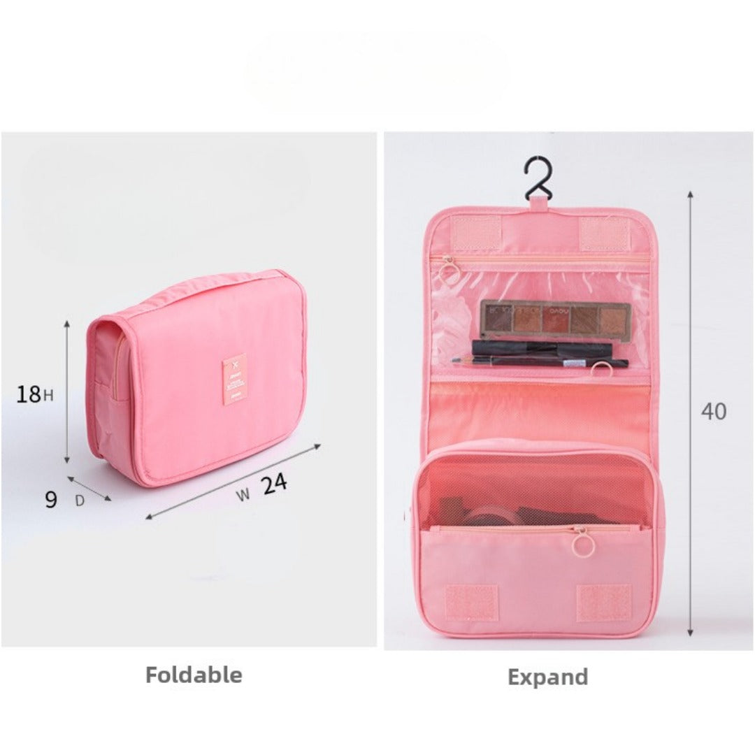 The Travel Case — Hanging Toiletry Bag with Compartments