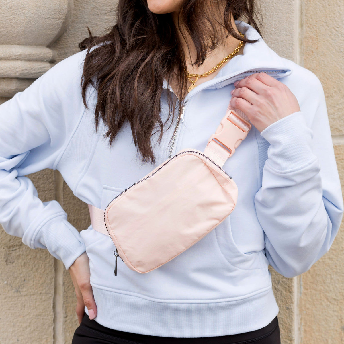 The Roam Sling — Nylon Belt Bag with Five Pockets