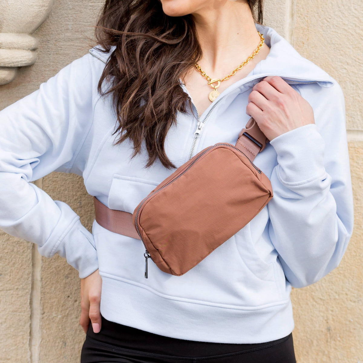 The Roam Sling — Nylon Belt Bag with Five Pockets