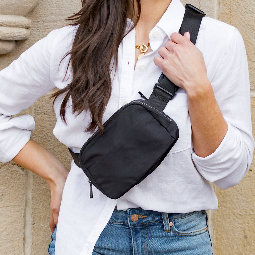 The Roam Sling — Nylon Belt Bag with Five Pockets