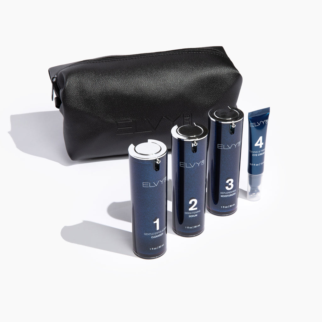 The Dopp Kit — Black Leather Toiletry Bag