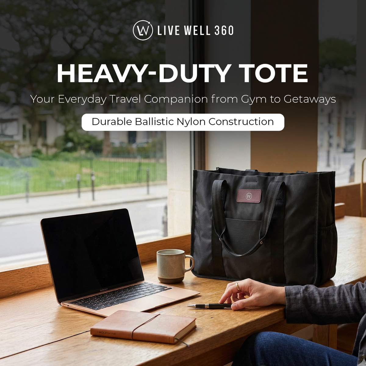 The Tote — Gym Bag with Shoe & Laundry Compartments