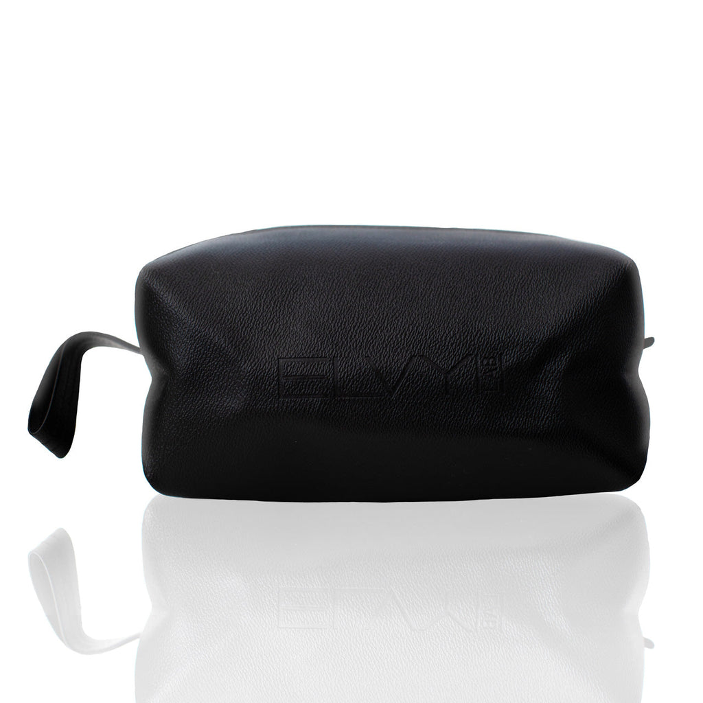 The Dopp Kit — Black Leather Toiletry Bag